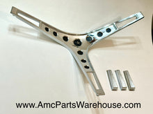 Load image into Gallery viewer, 67-69 AMC Steering wheel center insert. Chrome Plated.