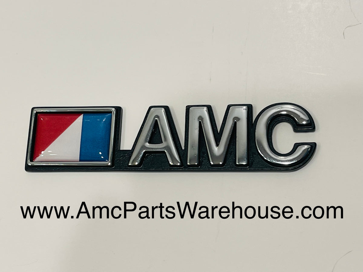 AMC Deck Lid RWB stick on emblem. AMC Parts Warehouse