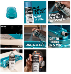 AMC Blue Metallic Engine Paint. Original Factory Color AMC '69 to mid-73'