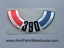 Load image into Gallery viewer, Air Cleaner Decal, 390 4V High Compression, 1970 AMC AMX
