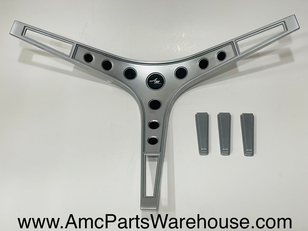 67-69 AMC Steering wheel center insert.