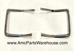 1970 AMC Rebel Headlight Surround Trim Set
