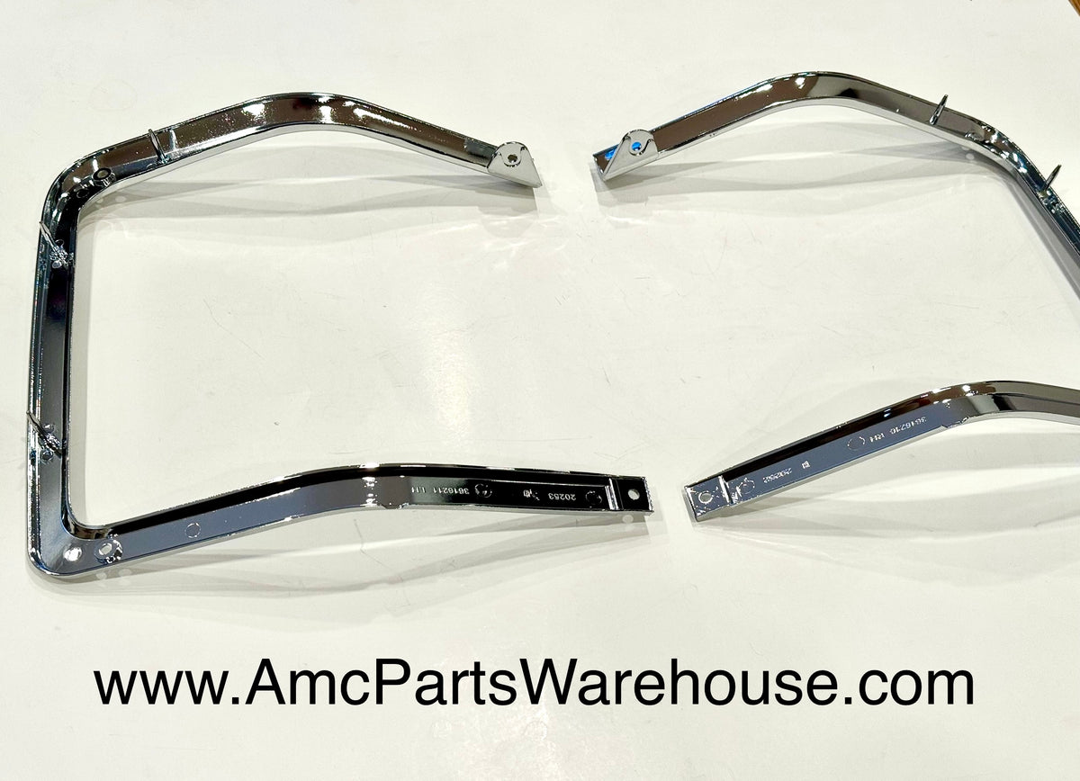 1970 AMC Rebel Headlight Surround Trim Set – AMC Parts Warehouse