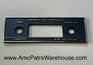 AMC Radio Face Plate 68-69 AMX, Javelin.