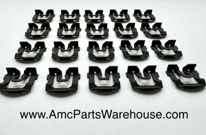 AMC Rambler 20 windshield trim clips AMX Javelin Gremlin Hornet Rebel Ambassador