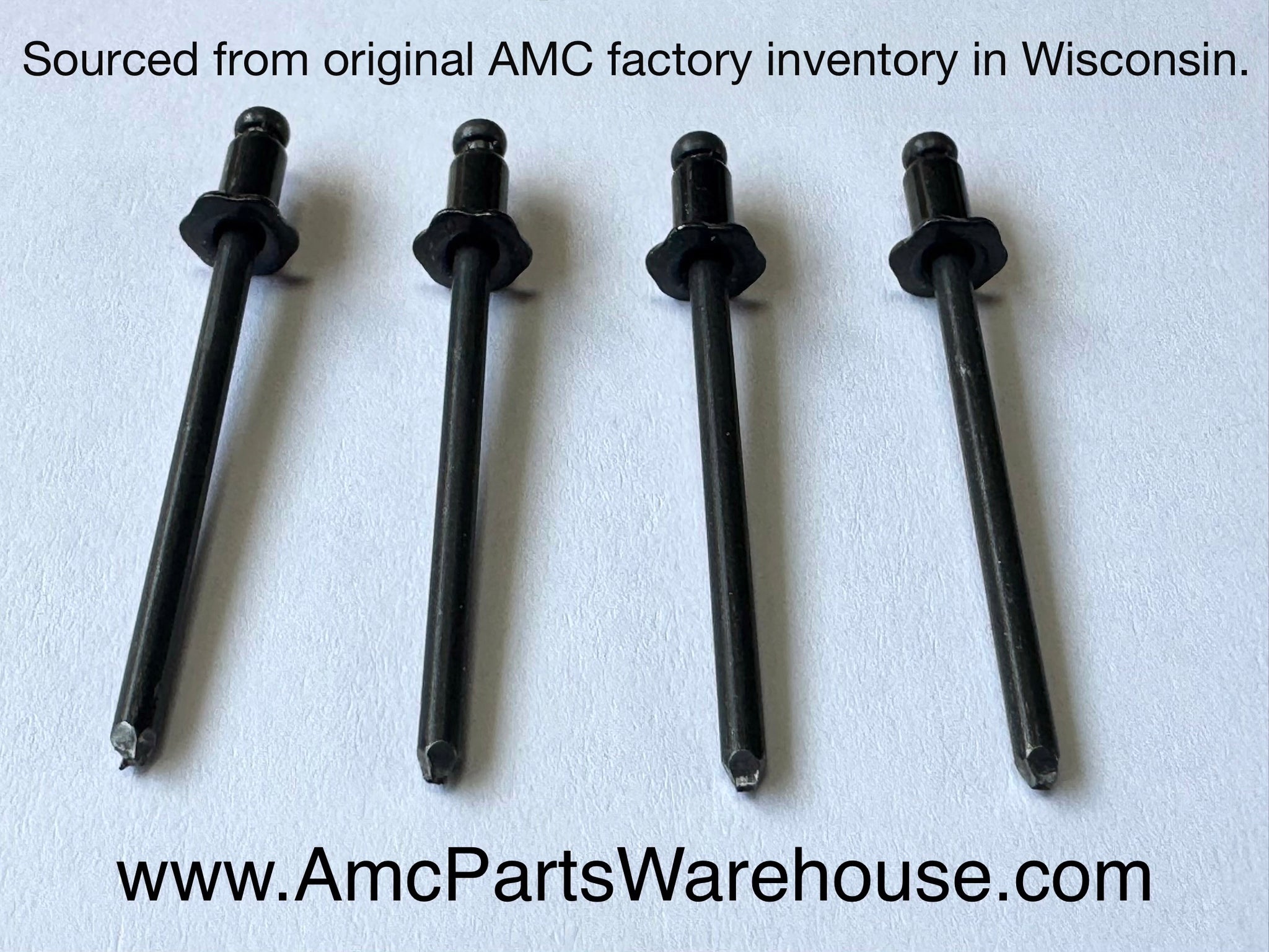 パーツ TAG RARE NOS AMC Door Tag Rosette Rivets – Set of 4 – Kenosha Factory