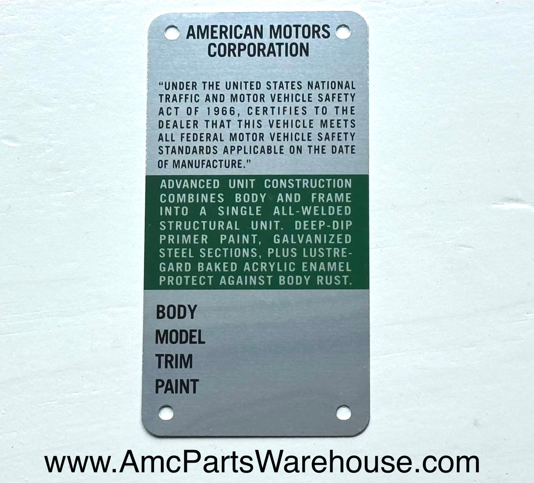 AMC Door Tag