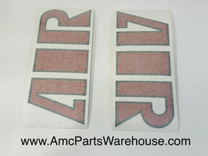 AMC SC/Rambler Hood Scoop Decal Set