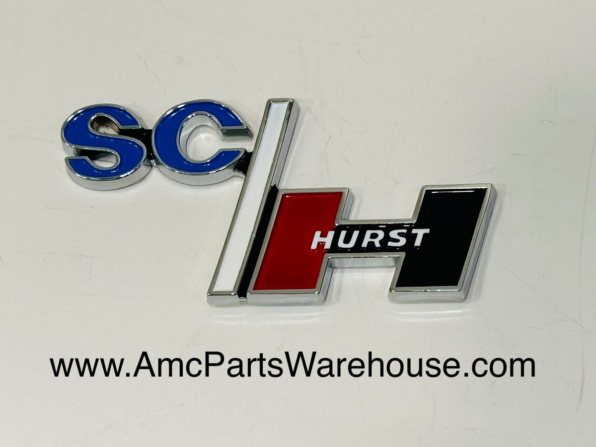 1969 AMC HURST SC RAMBLER SCRAMBLER CURVED EMBLEM – AMC Parts Warehouse