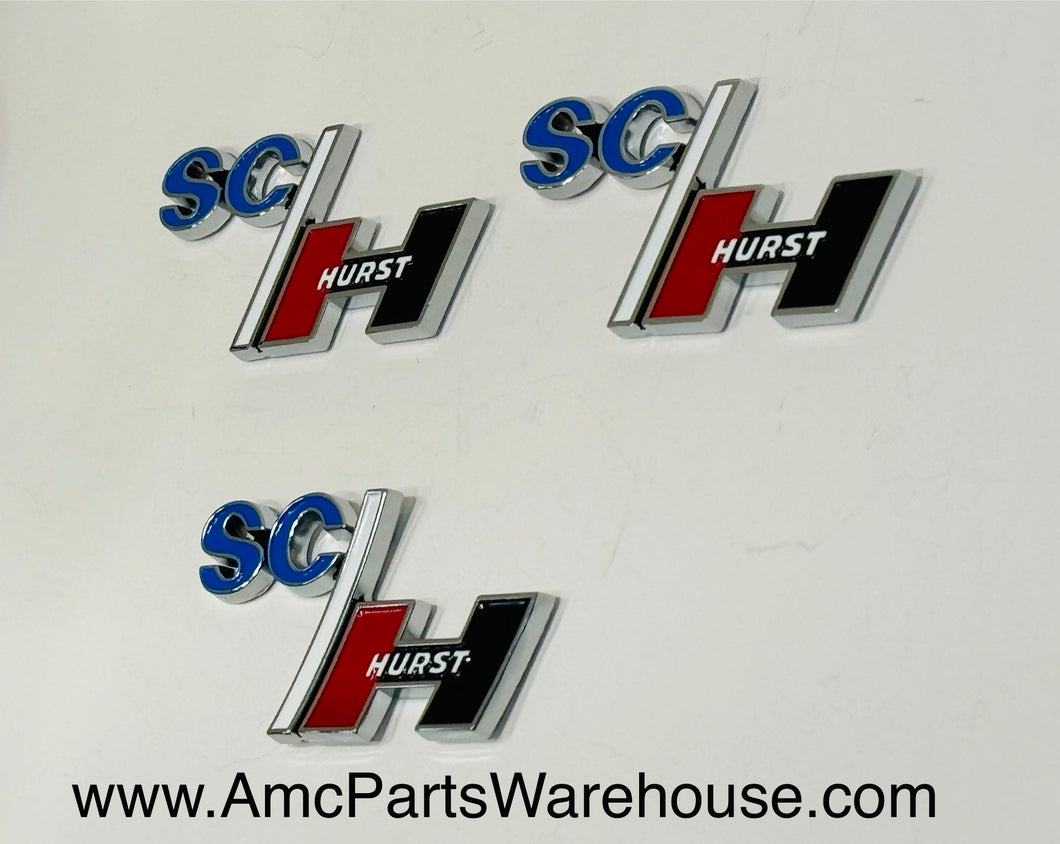 1969 AMC HURST SC RAMBLER SCRAMBLER EMBLEM SET