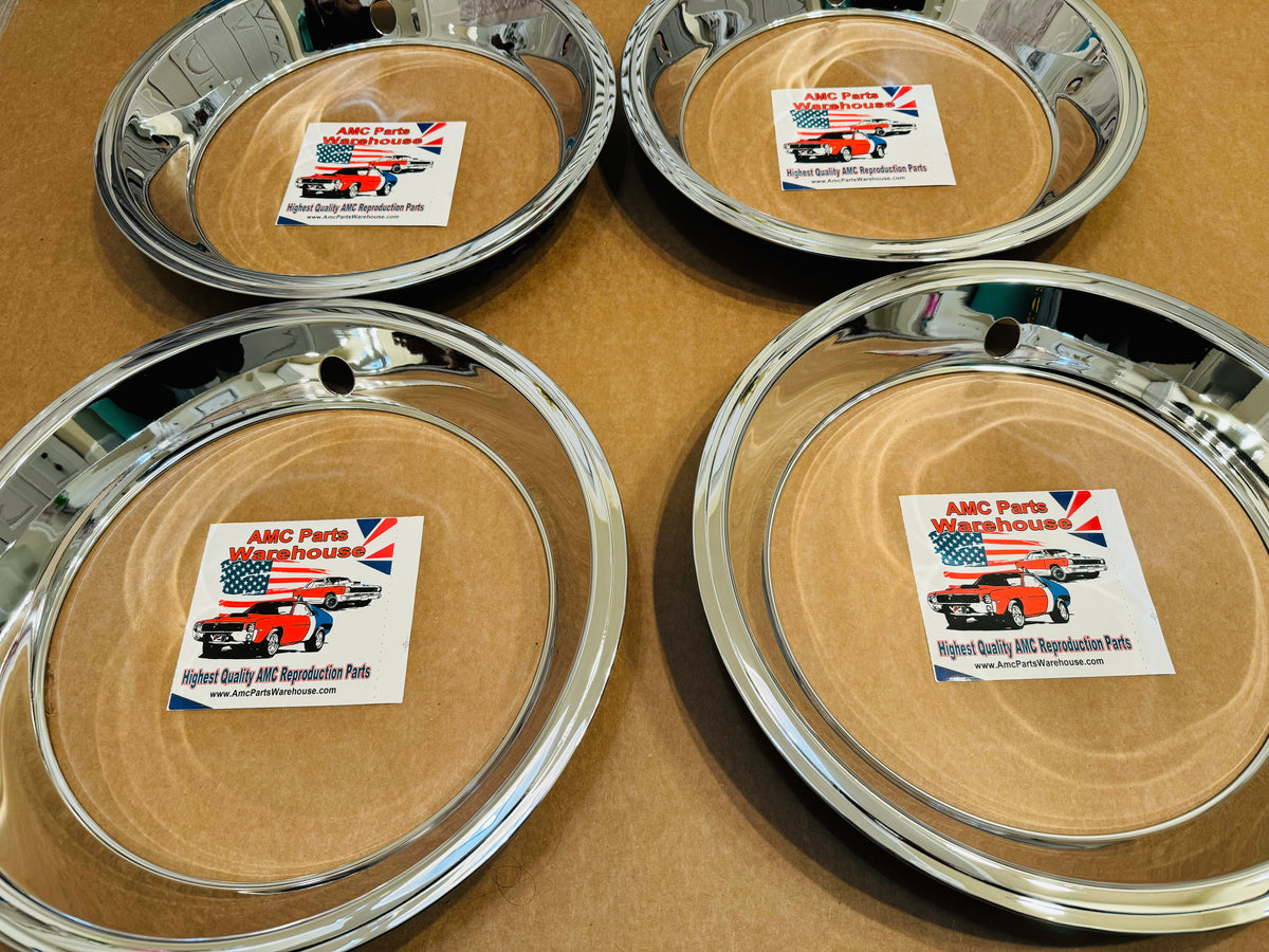 14 Inch AMC Rally Wheel or Magnum 500 Trim Rings set – AMC Parts Warehouse