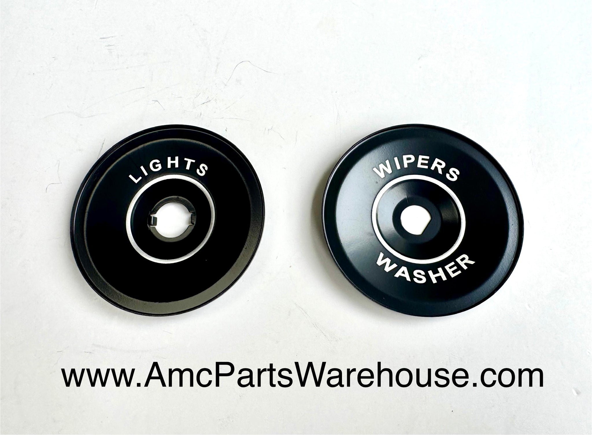 196869 AMC AMX, Javelin Wiper/light switch plates for the dash AMC