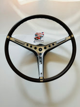 Load image into Gallery viewer, AMC Steering Wheel Woodgrain With Center Horn Trim 1968-1969 AMX, Javelin, SC/Rambler
