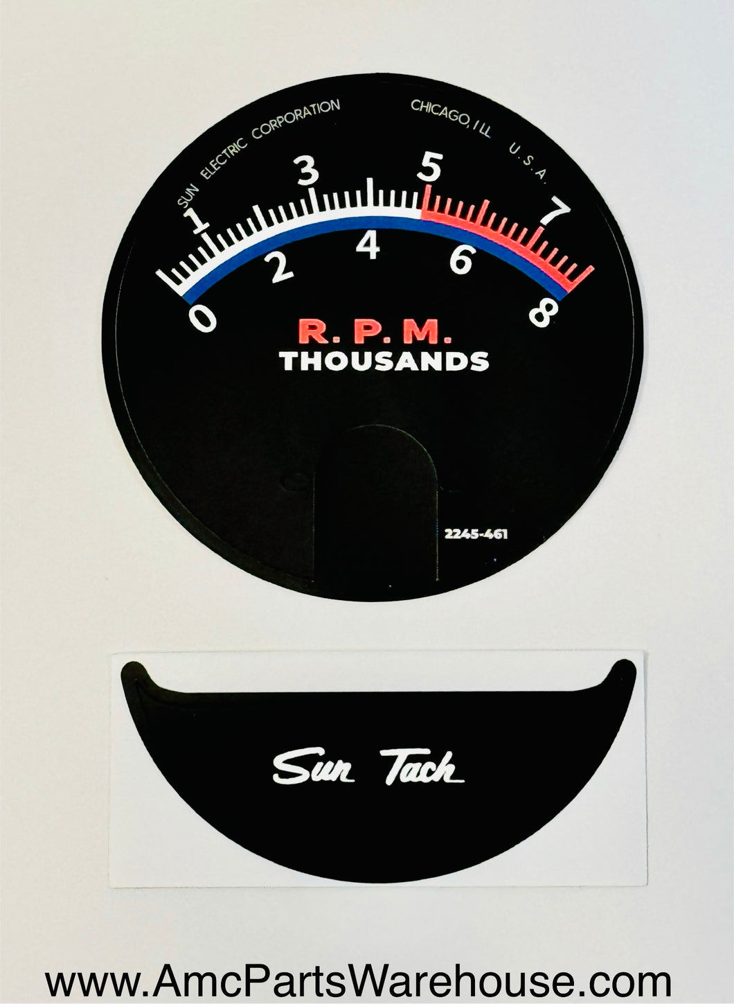 AMC HURST SC/RAMBLER SUN TACH ST635 TACH DECAL