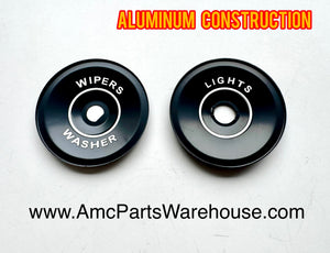 1968-69 AMC AMX, Javelin Wiper/light switch plates for the dash
