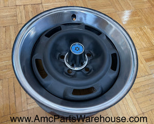 1970-72 AMC Machine style 15-inch trim rings set of 4.