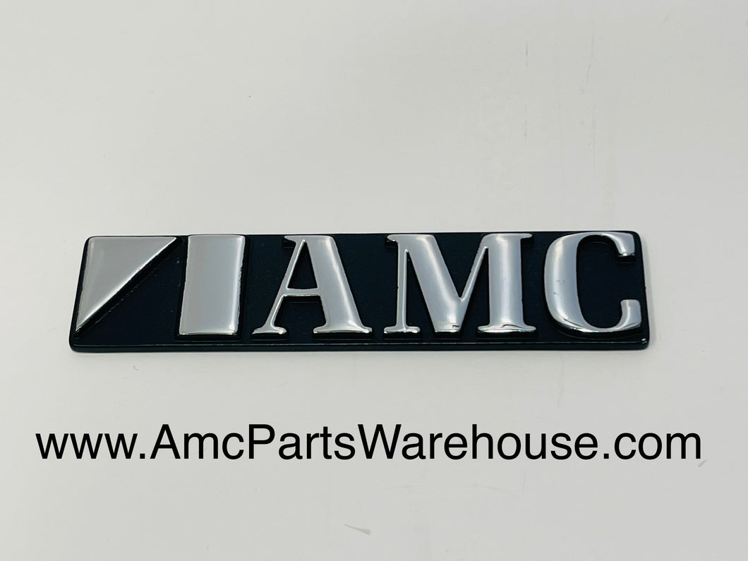 AMC Black Deck Lid Emblem. 80's AMC cars