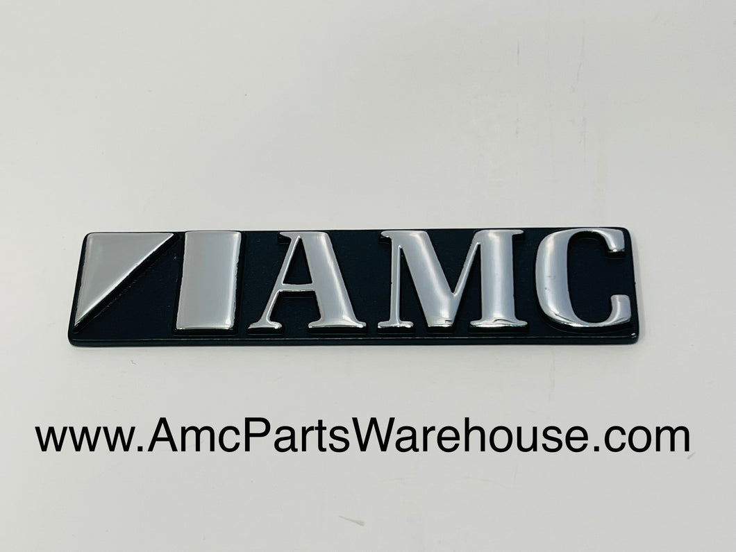 AMC Black Deck Lid Emblem. 80's AMC cars.