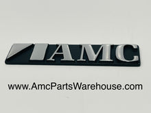 Load image into Gallery viewer, AMC Black Deck Lid Emblem. 80&#39;s AMC cars.
