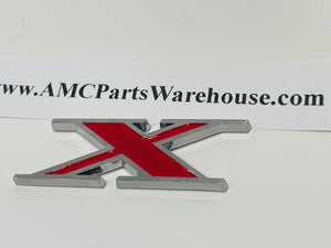 AMC Gremlin X, Hornet X, Spirit X, Matador X emblem