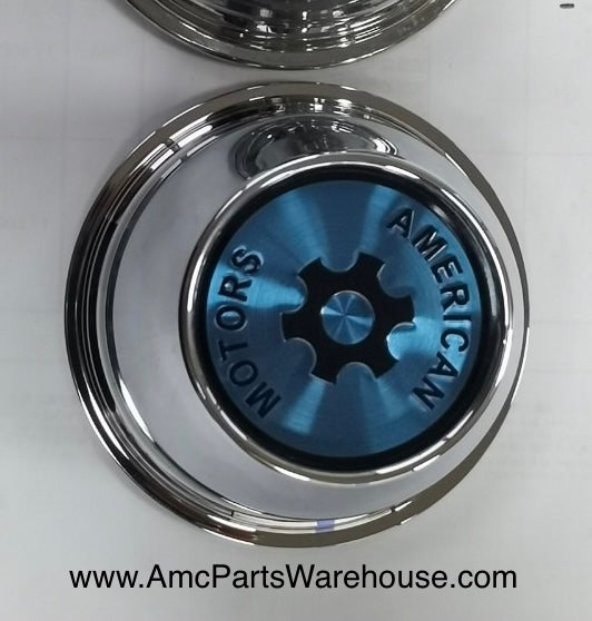 AMC MACHINE WHEEL CENTER CAP INSERTS SET